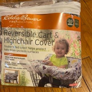 Eddie Bauer Reversible Shopping Cart & High Chair Woodland Cover